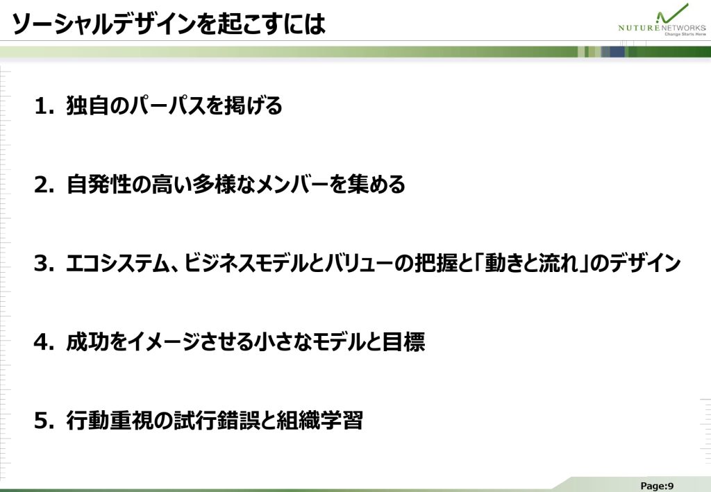 ソーシャルデザインを起こすには